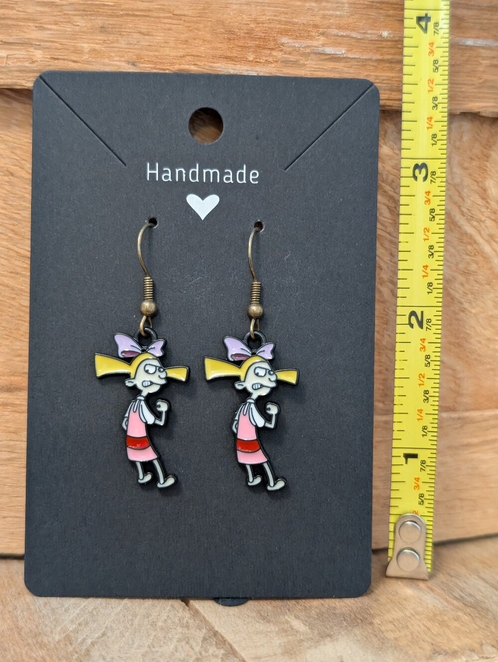 Nickelodeon Hey Arnold! Enamel Metal Earrings NEW